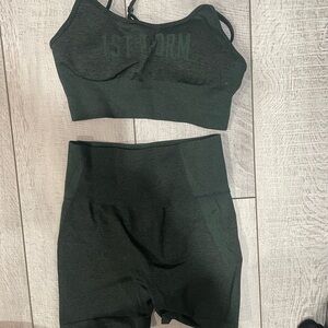 Workout set bra and shorts
